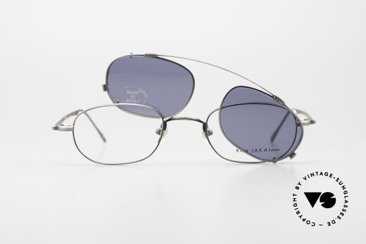 Koh Sakai KS9575 90er Titan Brille Made in Japan, ungetragen (wie alle unsere alten 90er Clip-On Brillen), Passend für Herren und Damen
