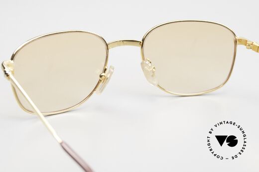 Cartier Segur 90er Brille Damen und Herren, neue Sonnengläser: orange-Verlauf (auch abends tragbar), Passend für Herren und Damen