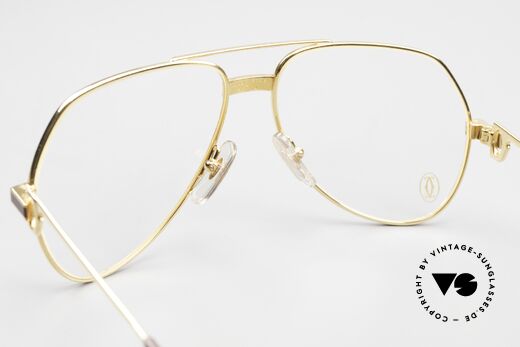 Cartier Vendome Laque - S 1980er Luxus Brillenfasssung, KEINE Retrobrille, sondern ein altes vintage ORIGINAL, Passend für Herren und Damen