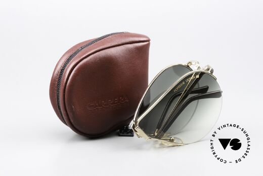 Porsche 5628 Rare 80er Klappsonnenbrille, Sonnengläser in grün-Verlauf & mit 'Porsche Design', Passend für Herren
