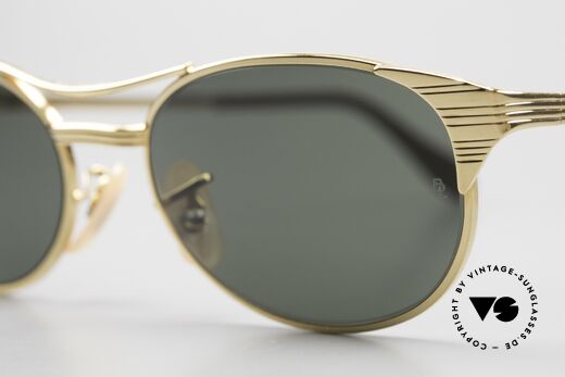Ray Ban Signet Oval Alte B&L USA 80er Sonnenbrille, Mod.-Bezeichnung: W1394, Signet 52 Oval Gold, Passend für Herren und Damen