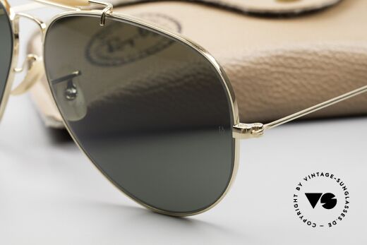 Ray Ban Outdoorsman II B&L USA Brille 80er Aviator, 2nd hand im absolut neuwertigen Zustand + Etui, Passend für Herren