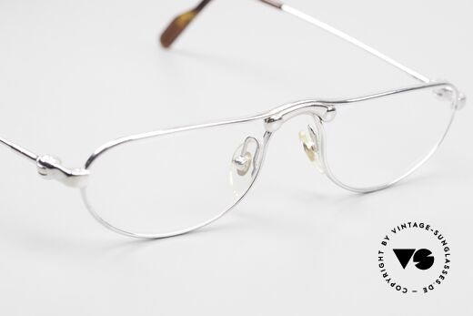 Aston Martin AM04 Lesebrille Herren 90er Platin, KEINE RETRObrille, sonder ein echtes Original von 1992, Passend für Herren