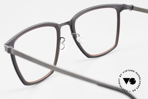 Lindberg 9731 Strip Titanium True Vintage Brille 2018, die orig. DEMOgläser können beliebig getauscht werden, Passend für Herren und Damen