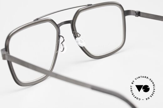 Lindberg 9743 Strip Titanium Herren Designerbrille Titan, die orig. DEMOgläser können beliebig getauscht werden, Passend für Herren