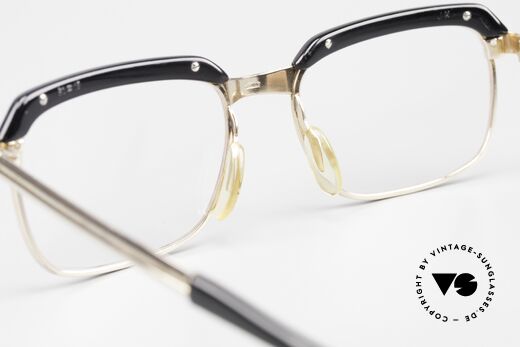 Metzler JK Golddoublé Brille 60er 12kt, top-professionell aufgearbeitet mit neuen Demogläsern, Passend für Herren