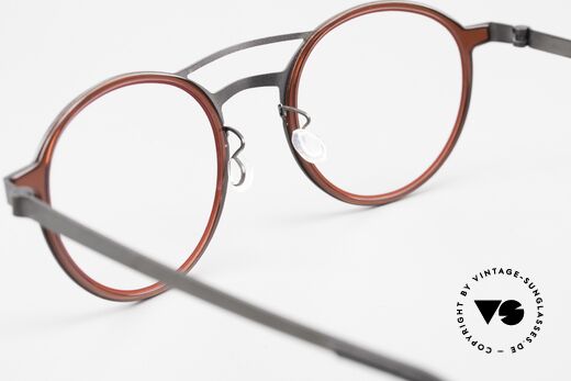Lindberg 9739 Strip Titanium Herrenbrille Doppelbrücke, die orig. DEMOgläser können beliebig getauscht werden, Passend für Herren