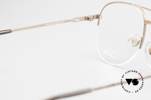 Cazal 717 Alte 80er Brille Halb Randlos, KEINE RETRO-Mode; ein 40J. altes Unikat!, Passend für Herren