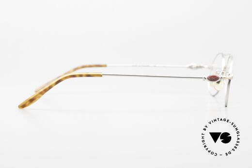 Bugatti 10859 90er Luxus Herrenbrille Oval, Rahmen kann beliebig verglast werden (Sonne/optisch), Passend für Herren