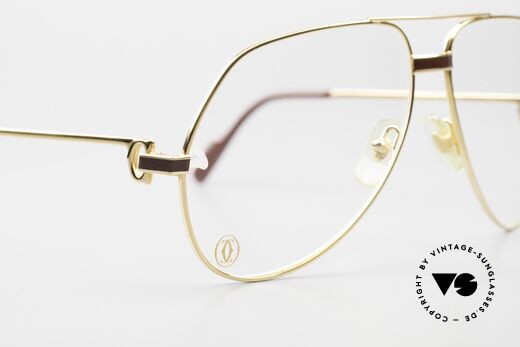 Cartier Vendome Laque - L Luxus Aviator Brille Herren, KEINE Retrobrille, sondern ein altes vintage ORIGINAL, Passend für Herren