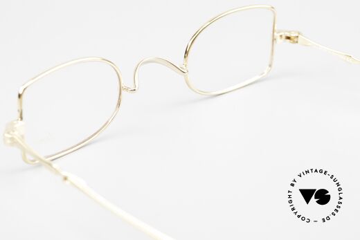 Lunor I 09 Telescopic Teleskopbrille Vergoldet GP, stilvoll, elegant und sehr praktische Teleskop-Bügel, Passend für Herren und Damen