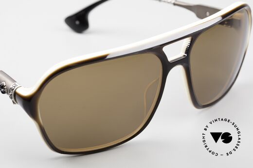 Chrome Hearts Box Lunch Rockstar Sonnenbrille 2009, 127mm breit: Small bis M = für schmale Gesichter, Passend für Herren und Damen