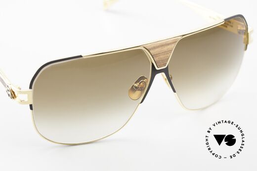 Maybach The Player I Titanbrille 24kt Gold Holz, ungetragenes Original mit vollständiger Verpackung, Passend für Herren