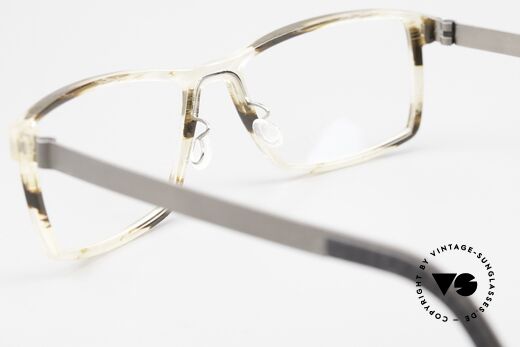 Lindberg 1245 Acetanium Herrenbrille Kristall Braun, diese Qualitätsfassung ist natürlich beliebig verglasbar, Passend für Herren