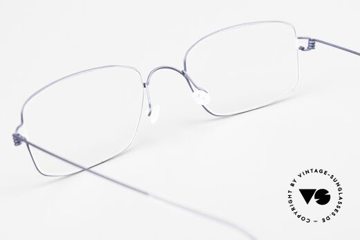 Lindberg Helios Air Titan Rim Herrenbrille In Dunkelblau, eleganter Rahmen ohne Schrauben, Nieten oder Lötungen, Passend für Herren