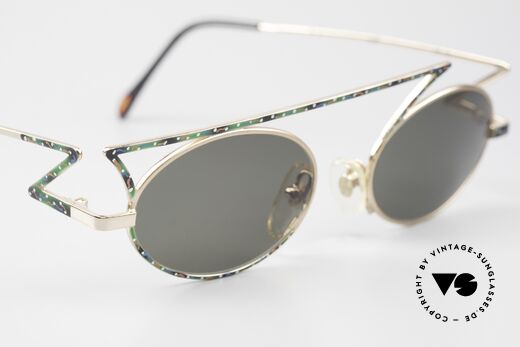 Casanova LC30 ZickZack Brille True Vintage, ungetragen; wie alle unsere kunstvollen vintage Brillen, Passend für Herren und Damen