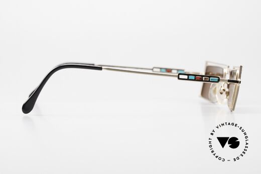 Casanova LC5 Sonnenbrille Jugendstil 90er, ungetragenes Original; braune Gläser (100% UV Schutz), Passend für Herren und Damen