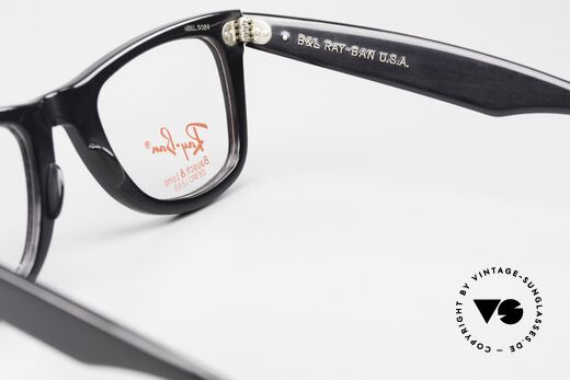 Ray Ban Wayfarer I Blues Brothers Brille USA, KEINE Retrobrille, sondern ein altes B&L Original, Passend für Herren und Damen