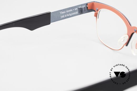 Theo Belgium Trente Unisex Designerbrille, Glashöhe 32mm (somit auch für Gleitsichtgläser), Passend für Herren und Damen