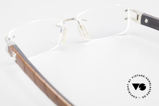 Tag Heuer L-Type 0114 Alligator-Leder Brille Luxus, KEINE Retrobrille, sondern ein Original von 2006!, Passend für Herren