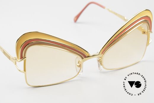 Casanova Arché 7 Kunstbrille Limited 24kt, ungetragene 80er Rarität für Kunstliebhaber, Gr. 54/20, Passend für Damen