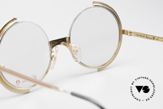 Casanova NM3 Runde Kunstbrille Unisex, original Demogläser können beliebig getauscht werden, Passend für Herren und Damen