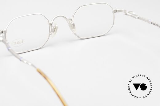 Bugatti 29938 Eckige Luxus Herrenbrille 90er, KEINE Retrobrille, sondern ein altes ORIGINAL, Passend für Herren