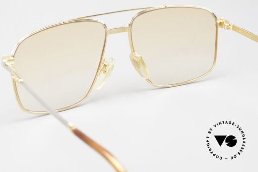 Gerald Genta New Classic 21 24kt Vintage Brille Herren, orange-Verlauf Sonnengläser (daher auch abends tragbar), Passend für Herren