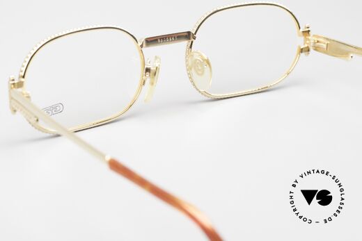 Gerald Genta Gefica 04 24kt Brille Damen & Herren, ungetragenes Einzelstück mit Seriennummer, Gr. 50/24, Passend für Herren und Damen