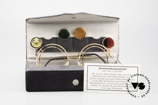 Taxi ST7 by Casanova Birkenbihl Kommunikationsbrille, ungetragenes limitiertes Einzelstück + original Etui, Passend für Herren und Damen