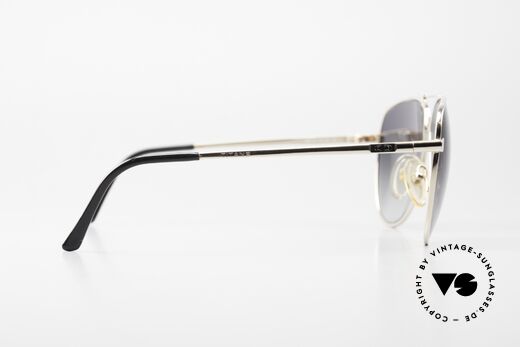 Christian Dior 2330 XL Luxus Sonnenbrille 80er, grau-Verlauf Sonnengläser für 100% UV Protection, Passend für Herren
