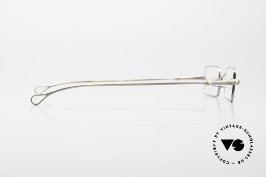 Lunor X-Bridge Square Edle Brille in Antik Gold, natürlich ungetragen und mit orig. Lunor Hartetui, Passend für Herren und Damen