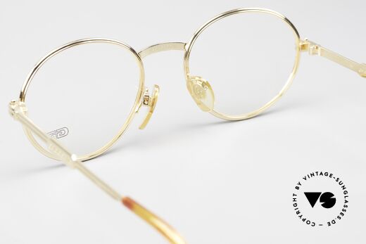Gerald Genta New Classic 02 24kt Vergoldete Unisexbrille, KEINE Retrobrille, sondern ein kostbares altes Original!, Passend für Herren und Damen