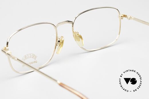 Gerald Genta Success 01 Vintage Brille Gold-Plated, außergewöhnliche Spitzen-Qualität; wirklich besonders!, Passend für Herren