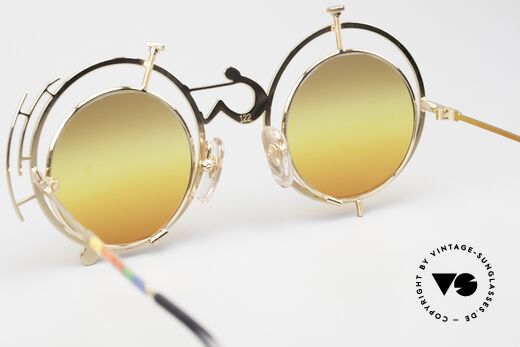 Casanova SC3 Farbenfrohe Vintage Brille, Sammlerstück in limitierter Auflage (Nr. 122 von 1000), Passend für Herren und Damen