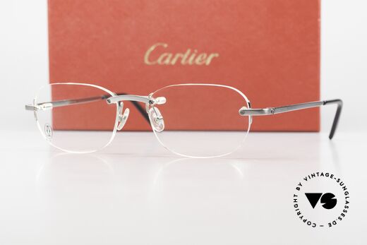 Cartier T-Eye Rimless Titanium Brille Randlos, Größe: medium, Passend für Herren und Damen Cartier T-Eye Rimless Titanium Brille Randlos, Größe: medium, Passend für Herren und Damen