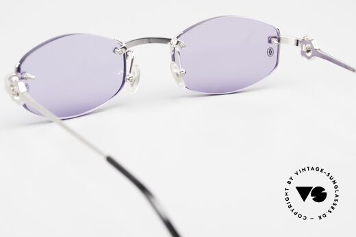 Cartier Meltem Luxus Sonnenbrille Randlos, Sonnengläser (100% UV) sind ggf. austauschbar, Passend für Herren und Damen