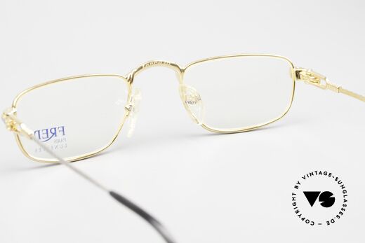 Fred Demi Lune - S Halbmond Luxus Lesebrille, Nicht retro; sondern ein kostbares altes vintage Original, Passend für Herren und Damen