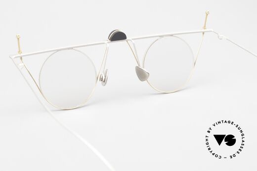 Paul Chiol 07 Randlose Kunstbrille Bauhaus, die Fassung (im Bauhaus Stil) ist beliebig verglasbar, Passend für Herren und Damen