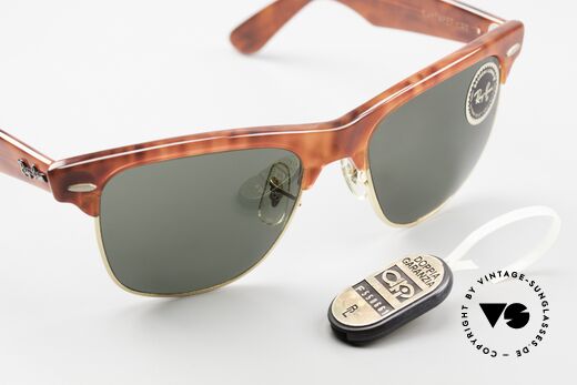 Ray Ban Wayfarer Max II Alte B&L USA Sonnenbrille, Wayfarer Max, 54mm, W1273, gold-havanna, G-15, Passend für Herren