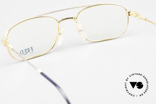 Fred Fregate - L Luxus Segler Brille Large, ungetragen, wie alle unsere edlen vintage FRED Brillen, Passend für Herren