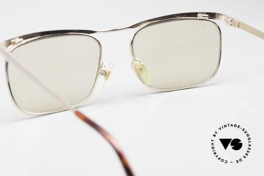 Rodenstock Carlton F 60er Sonnenbrille Echtgold, top-professionell aufgearbeitet mit neuen Sonnengläsern, Passend für Herren