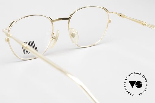 Jean Paul Gaultier 57-2276 Echte 90er Vintage Brille, vergoldete Fassung kann beliebig verglast werden, Passend für Herren und Damen
