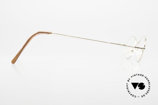 Braun Classics 201 Style Schubertbrille, Fassung = 22kt Gold Super Finish, Hypoallergenic, Passend für Herren und Damen