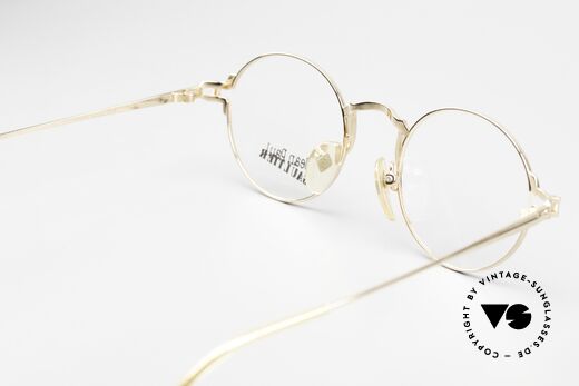 Jean Paul Gaultier 55-3171 Runde 90er Brille Vergoldet, KEINE Retrobrille, sondern ein echtes 90er J. Original, Passend für Herren und Damen