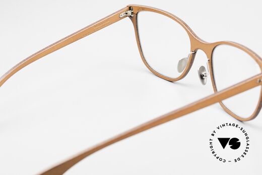 Lucas de Stael Minotaure Thin 04 Damenbrille Mit Leder, diese Fassung ist beliebig verglasbar (gleitsichtfähig), Passend für Damen