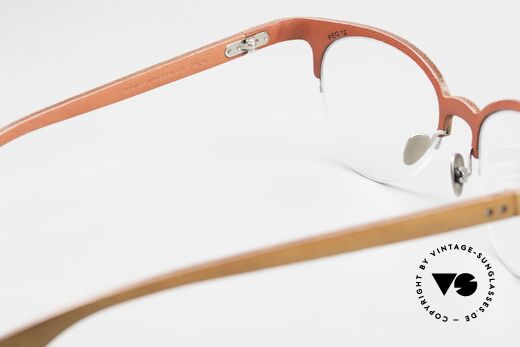 Lucas de Stael Pégase Nylor 12 Nylor-Brille Lederüberzug, diese Fassung ist beliebig verglasbar (gleitsichtfähig), Passend für Damen