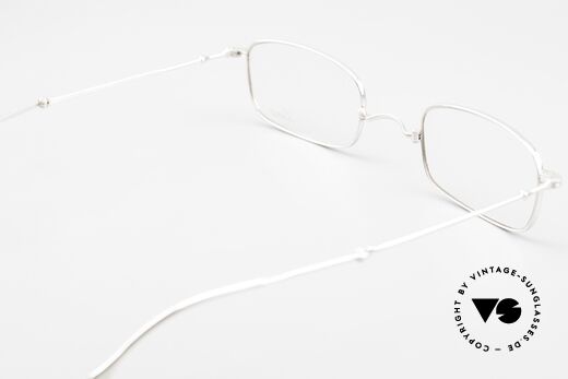 Lunor XXV Folding 01 Faltbare Eckige Brille Unisex, kostbare, veredelte Fassung (faltbar), 26mm Glashöhe, Passend für Herren und Damen