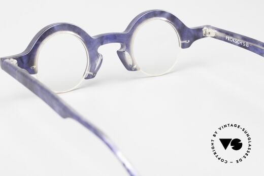 Proksch's A2 90er Brille Halb Rahmenlos, DEMOgläser sind beliebig optisch austauschbar, Passend für Herren und Damen