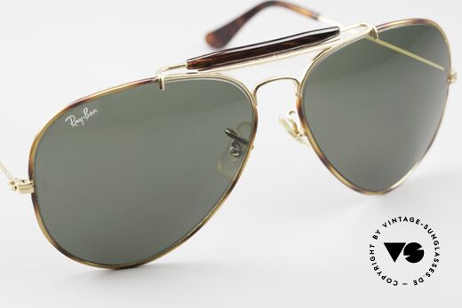 Ray Ban Outdoorsman II B&L G15 Mineral Gläser, 2nd hand im neuwertigen Zustand + neues RB Etui, Passend für Herren
